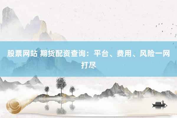 股票网站 期货配资查询：平台、费用、风险一网打尽