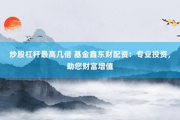 炒股杠杆最高几倍 基金鑫东财配资：专业投资，助您财富增值