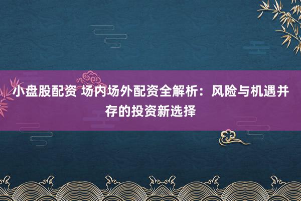 小盘股配资 场内场外配资全解析：风险与机遇并存的投资新选择