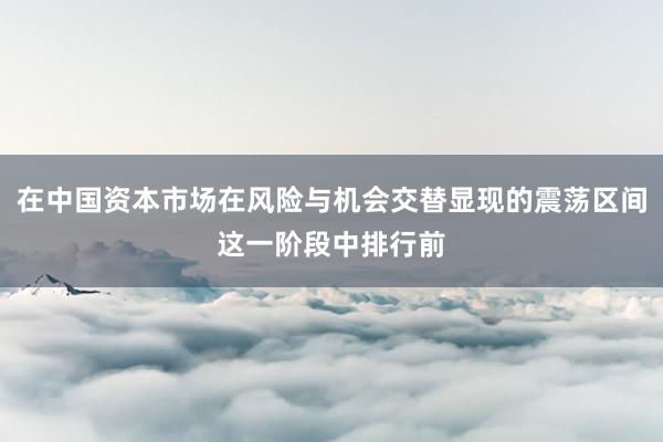 在中国资本市场在风险与机会交替显现的震荡区间这一阶段中排行前